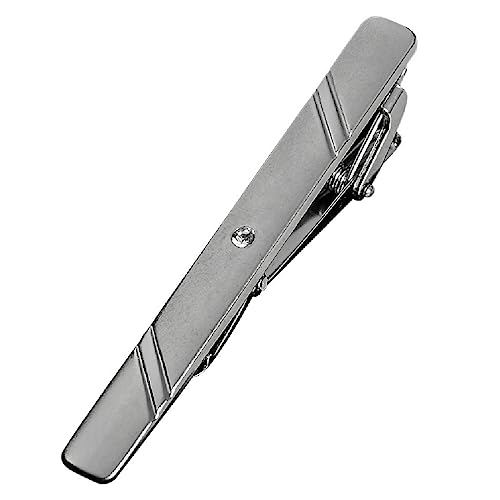 Jitnga Herren Krawattennadel Krawattenklammer Tie Clip Aus Edelstahl Für Mann, Vater, Freund (Silber) von JITNGA