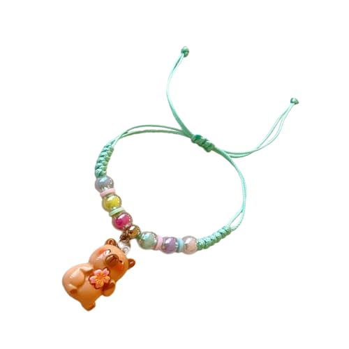 JITNGM Charakteristische Harz Capybaras Armband Handgewebt von JITNGM
