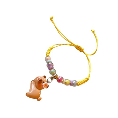 JITNGM Charakteristische Harz Capybaras Armband Handgewebt von JITNGM