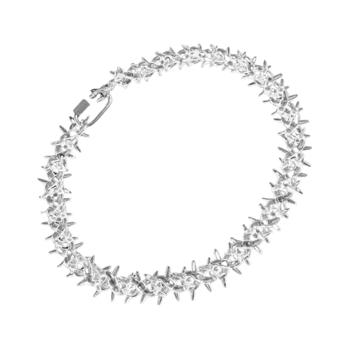 JITNGM Punkstile Klare Acrylspikes Halskette Einstellbare Länge Halskette Acrylhals Halsschmuck Für Männer Und Frauen Geeignet von JITNGM