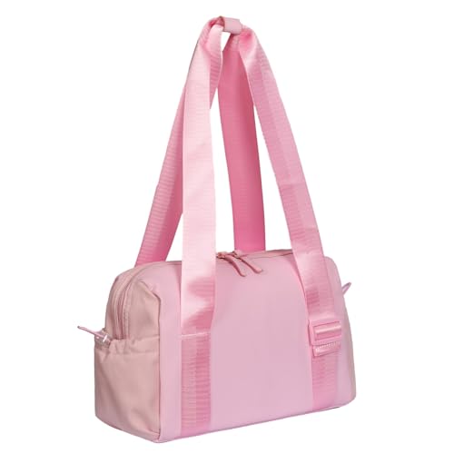 JIU HONG CHAO Kleine Sporttasche, Reisetasche mit mehreren Taschen, Schultertasche, Pink, Small JIU HONG CHAO Kleine Sporttasche, Reisetasche mit mehreren Taschen, Schultertasche, Pink, Small von JIU HONG CHAO