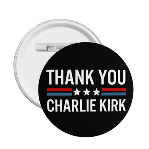 Danke Charlie Kirk Pin Runde Brust Pins Brosche Dekor 1 Pcs von JIUFOTK