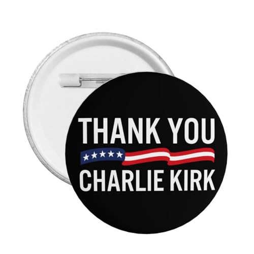 Danke Charlie Kirk Pin Runde Brust Pins Brosche Dekor 1 Pcs von JIUFOTK