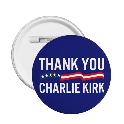 Danke Charlie Kirk Pin Runde Brust Pins Brosche Dekor 1 Pcs von JIUFOTK