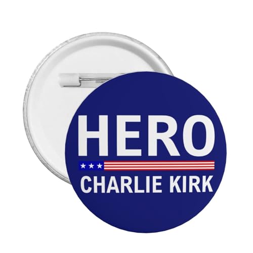 Held Charlie Kirk Pin Runde Brust Pins Brosche Dekor 1 Pcs von JIUFOTK