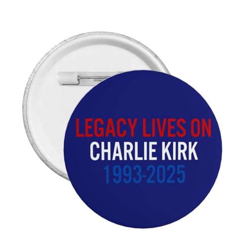 Legacy Lives On Charlie Kirk 1993–2025 Pin Runde Brust Pins Brosche Dekor 1 Stück von JIUFOTK