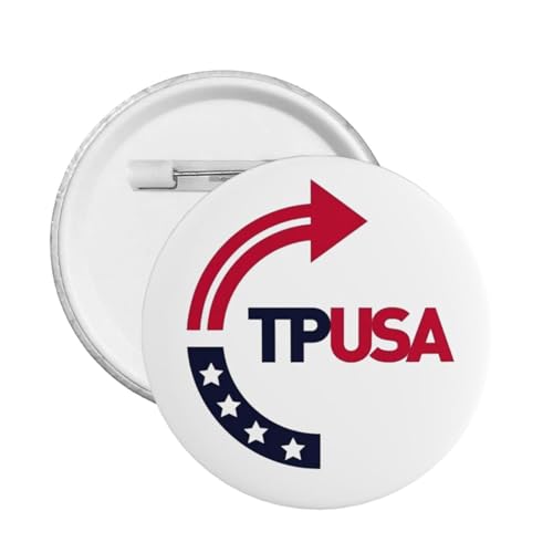 TPUSA Turning Point USA Runde Anstecknadeln Anstecker Brosche Dekoration für Hut Taschen Kleidung von JIUFOTK