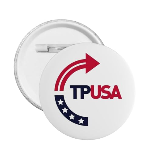 Tpusa Turning Point USA Runde Anstecker Anstecknadeln Brosche Dekoration für Hut Taschen Kleidung 1 Stück von JIUFOTK