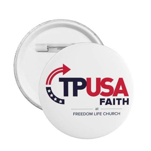 Turning Point USA TPUSA Freedom Life Runder Anstecker Button Pins Badge Brosche Dekoration für Hut Taschen Kleidung von JIUFOTK