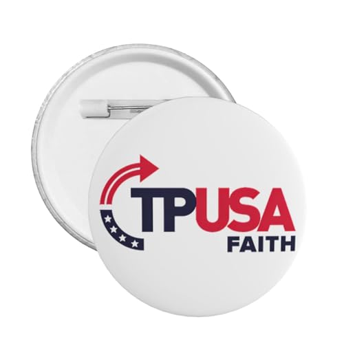 Turning Point USA Tpusa Faith Runde Anstecker Button Pins Abzeichen Brosche Dekoration für Hut Taschen Kleidung 1 Stück von JIUFOTK