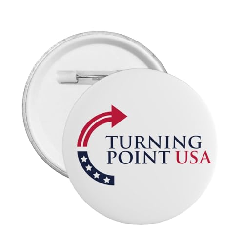 Turning Point USA Tpusa Runde Anstecker Button Pins Badge Brosche Dekoration für Hut Taschen Kleidung 1 Stück von JIUFOTK