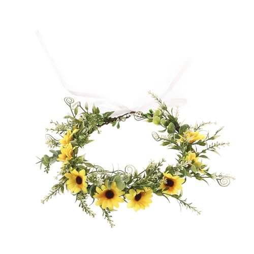 Braut Für Hochzeit Blumen Stirnbänder Braut Stirnbänder Frauen Girlanden Haarkranz Blumen Stirnbänder Kranz von JIUJIUWO