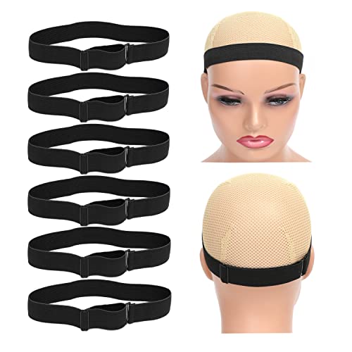 JIUSERLU Spitzenschmelzband, verstellbares Gummiband für Perücken, Perückenbänder, Kantenwickel zum Verlegen von Kanten, Schmelzband für Perücken, 6 Stück JIUSERLU Spitzenschmelzband, verstellbares Gummiband für Perücken, Perückenbänder, Kantenwickel zum Verlegen von Kanten, Schmelzband für Perücken, 6 Stück von JIUSERLU