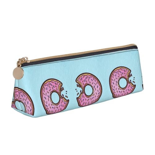 JIUTY Donut-Federmäppchen, Kinder-Federmäppchen, kleine Reißverschlusstasche für Bleistifte, Stifte, Marker, Make-up, Münzen, weiß, Einheitsgröße, Taschen-Organizer von JIUTY