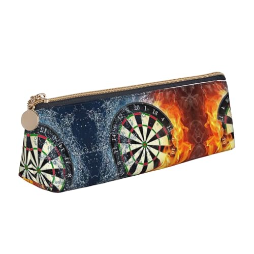 JIUTY Federmäppchen für Dartscheiben, kleine Reißverschlusstasche für Bleistifte, Stifte, Marker, Make-up, Münzen, weiß, Einheitsgröße, Taschen-Organizer von JIUTY