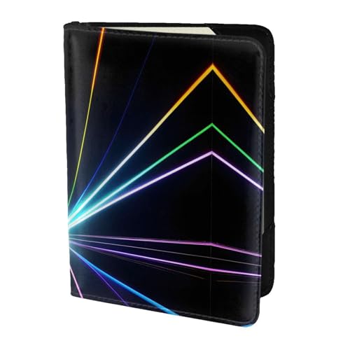 JIUTY Reisepasshülle für Damen und Herren, Laser-Lichtdruck, Rindsleder, Reisedokumenten-Zubehör, Schwarz , Einheitsgröße von JIUTY