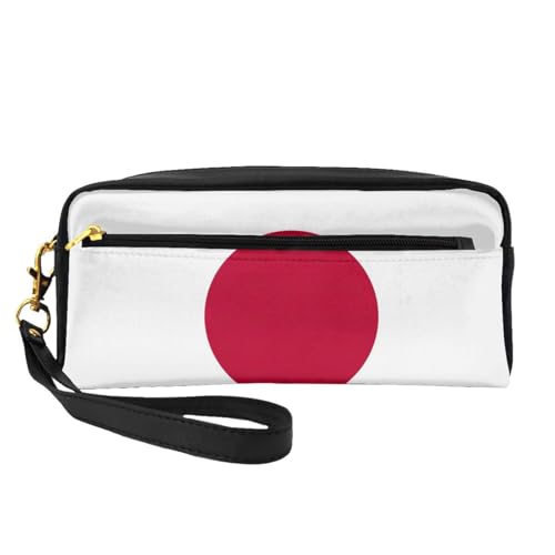 Kosmetiktasche mit japanischer Flagge, Reise-Kulturbeutel, Zubehör, Organizer, Reißverschluss-Tasche, Geschenkidee, Schwarz , Einheitsgröße, Kosmetiktasche von JIUTY