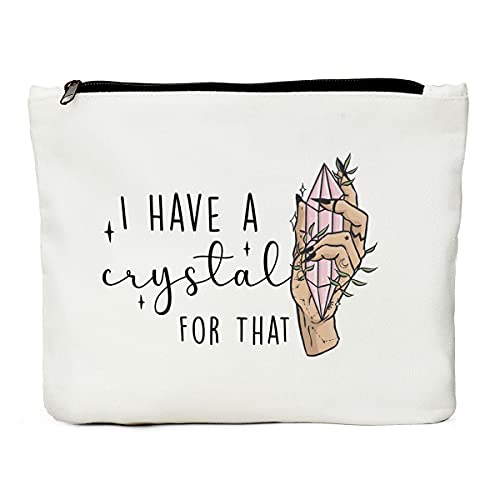 Witchy Gifts, Witchy Room Decor, Witchy Stuff, Funny Gifts for Witchy Women, Her Gifts for Coven Sisters, Witchy Friend Gift Halloween Gifts Witchy Makeup Bag - I Have a Crystal for That von JIUWEIHU