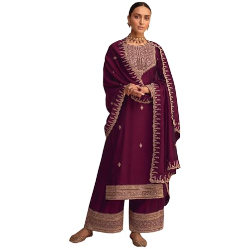 JIVRAJ FASHION Party Wear Jam Silk Diamond Arbeit Salwar Kameez Indisch-pakistanischer Designer Shalwar Kameez mit Dupatta Ready to Wear (Auswahl 7, XXS UK 6 Büste 34 Taille 30 Hüften 36) von JIVRAJ FASHION