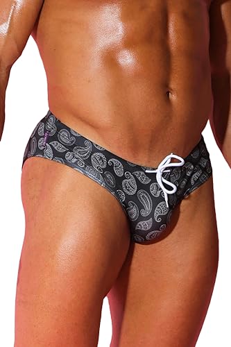 JJ Malibu Herren Badeanzug Fun Bikini Slip Badehose Bademode, Paisley, X-Large von JJ Malibu