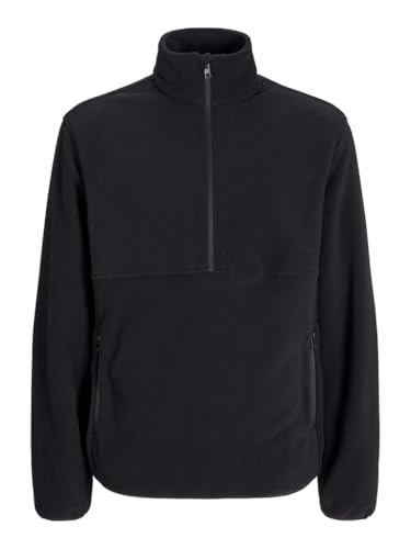 JJ REBEL Herren Jrebfleece Half Zip Jacket Jacke, Black, M JJ REBEL Herren Jrebfleece Half Zip Jacket Jacke, Black, M von JJ REBEL