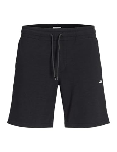 JJ REBEL Herren Jrebgorm Reg Rebel Logo Sweat Shorts Sn, Black, L von JJ REBEL