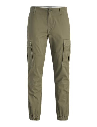 JJ REBEL Herren Jrebmichael Slim Show Noos Cargohose, Olive Night, 34W / 34L EU von JJ REBEL