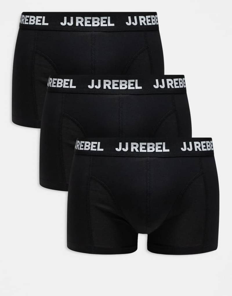 JJ Rebel - 3er-Pack Unterhosen in Schwarz von JJ Rebel