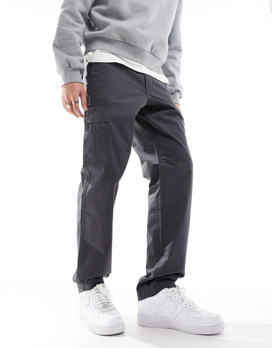 JJ Rebel - Cargohose in loser Passform in Dunkelgrau von JJ Rebel