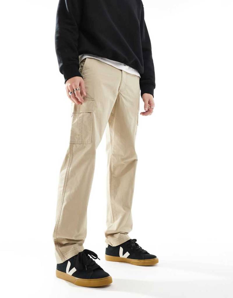 JJ Rebel - Cargohose mit lockerer Passform in Beige-Neutral von JJ Rebel