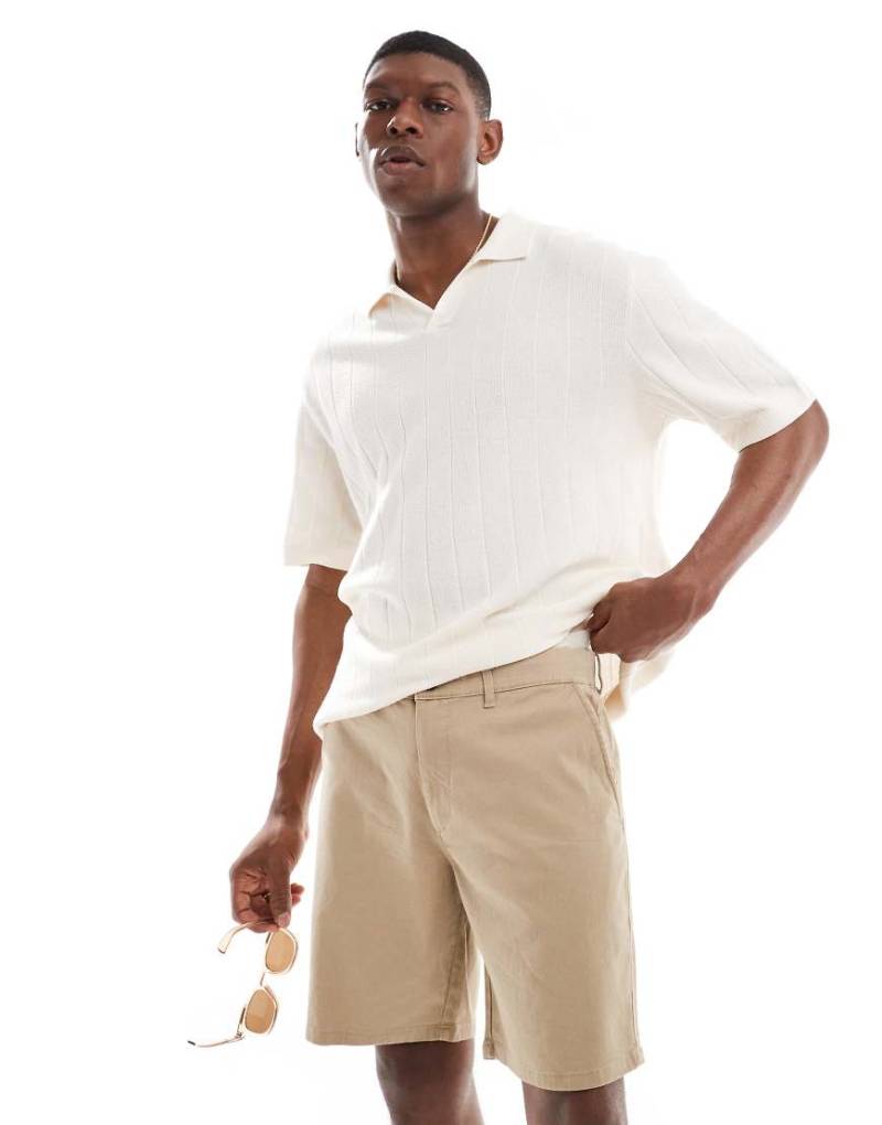 JJ Rebel - Chino-Shorts in Beige-Neutral von JJ Rebel