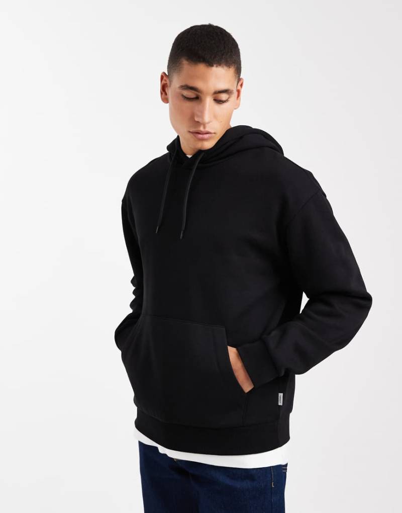 JJ Rebel - Oversize-Kapuzenpullover in Schwarz von JJ Rebel