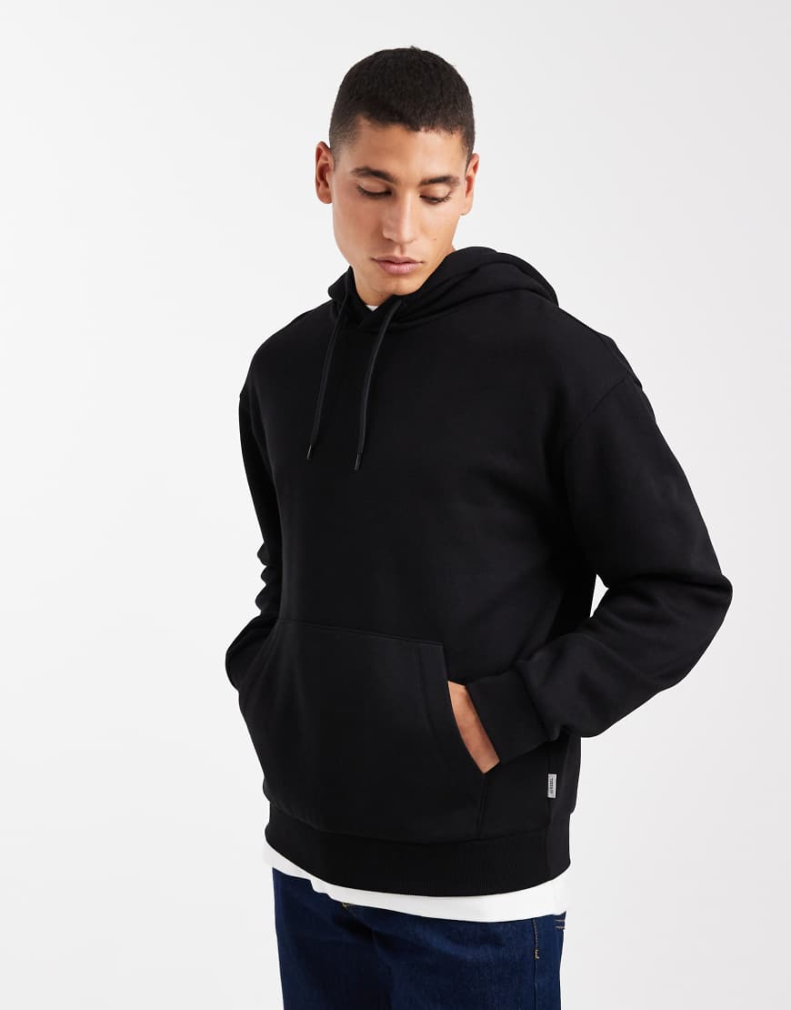 JJ Rebel - Oversize-Kapuzenpullover in Schwarz von JJ Rebel