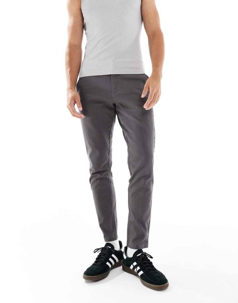 JJ Rebel - Slim Fit Chinos in Grau von JJ Rebel