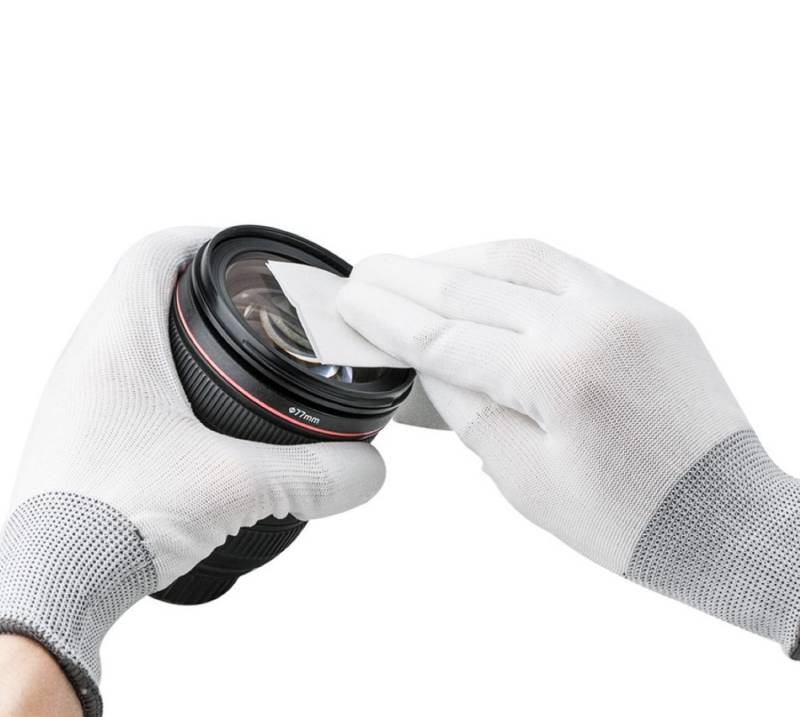 JJC PU-Handschuhe Antistatik Reinigungshandschuhe für Kamera Objektiv Sensorreinigung von JJC