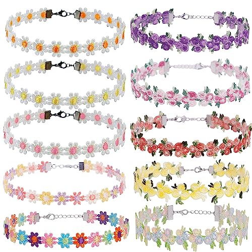 JJDreams Boho Bunte Choker Halskette Verstellbare Strand Halskette Schmuck Zubehör Hawaii Halskette Set für Frauen von JJDreams