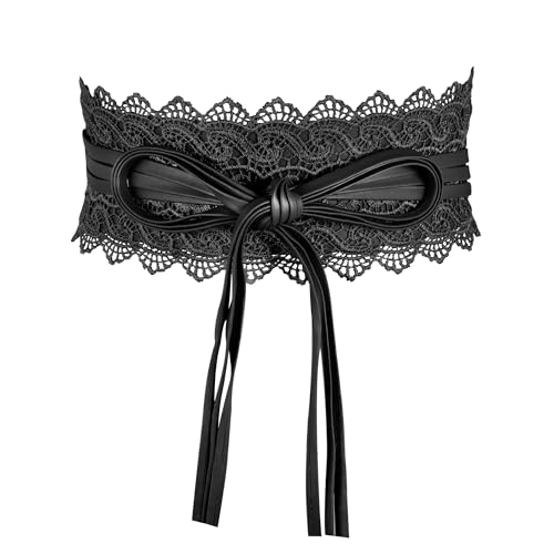 JJDreams Damen Schnüren Hüftgürtel Bowknot Damen Obi Bindegürtel Bowknot Breite Wickelgürtel Retro Bindegürtel,M,Schwarz JJDreams Damen Schnüren Hüftgürtel Bowknot Damen Obi Bindegürtel Bowknot Breite Wickelgürtel Retro Bindegürtel,M,Schwarz von JJDreams