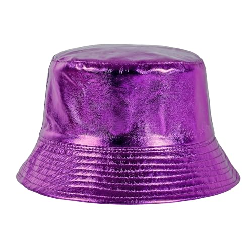 JJDreams Faltbare Wendehut Flexibel Faltbar Bucket Hat Modischer UV-Schutz Anglerhut für Damen und Herren,Lila von JJDreams