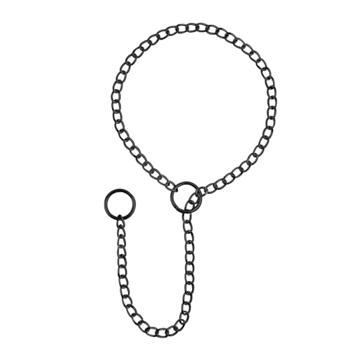 JJDreams Schwarz Gothic Kette Halskette mit O-Ring Anhänger punk verstellbar Kette aus Zinklegierung für Damen von JJDreams