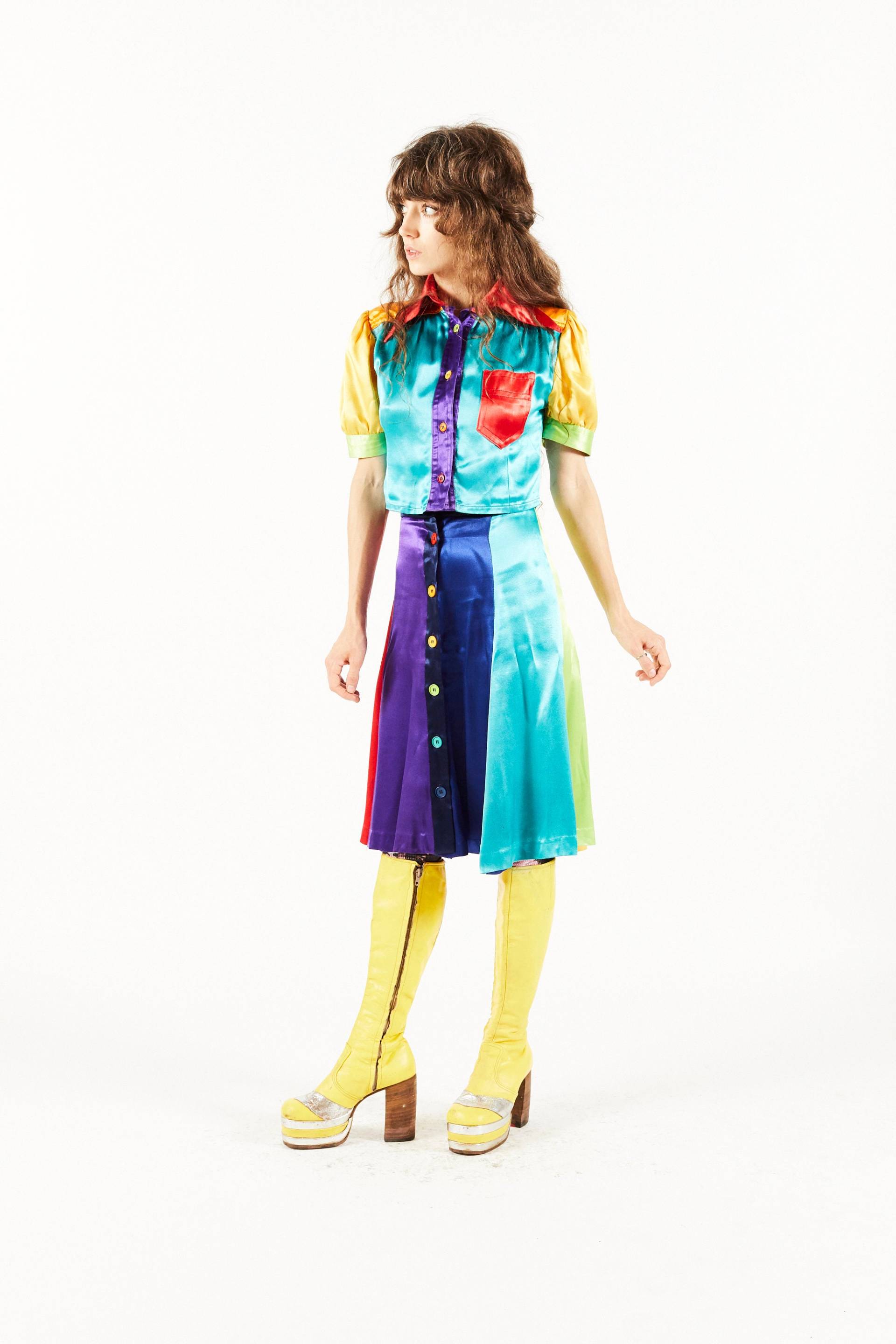 Wet Look Ms Selfridge Clone Von Mr Freedom Rock & Bluse - Color Block Anzug 70S Jumping Jack Flash Nyc Wet Look Ms Selfridge Clone Von Mr Freedom Rock & Bluse - Color Block Anzug 70S Jumping Jack Flash Nyc von Items111111111