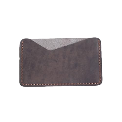 JJNUSA Handgefertigtes Visitenkartenetui aus Leder für Damen und Herren, minimalistische Ledergeldbörse, Kartenhalter, Used-Look, Geschenke, Kaffee, Visitenkartenetui JJNUSA Handgefertigtes Visitenkartenetui aus Leder für Damen und Herren, minimalistische Ledergeldbörse, Kartenhalter, Used-Look, Geschenke, Kaffee, Visitenkartenetui von JJNUSA