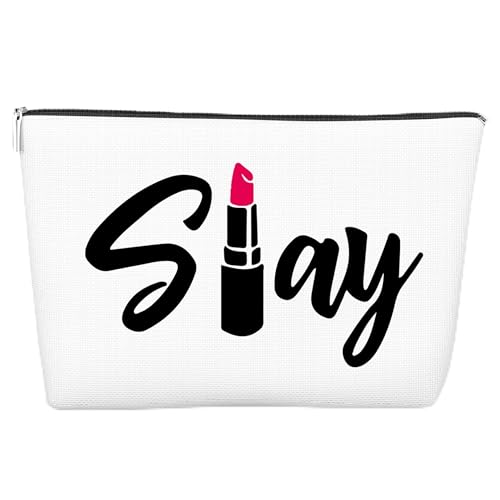 JJOINUS Lustige Make-up-Tasche, Geschenke für Frauen, Weihnachtsgeschenke für Teenager, Mädchen, beste Schwester, Freunde, Wimpern, Reißverschluss, Kosmetiktasche zum Geburtstag, 25,4 x 17,8 cm, von JJOINUS