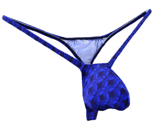 JJPOUCH Herren G-Strings Tanga Bulge Pouch T-Rücken Bikini Unterwäsche, Muster 1028, L von JJPOUCH