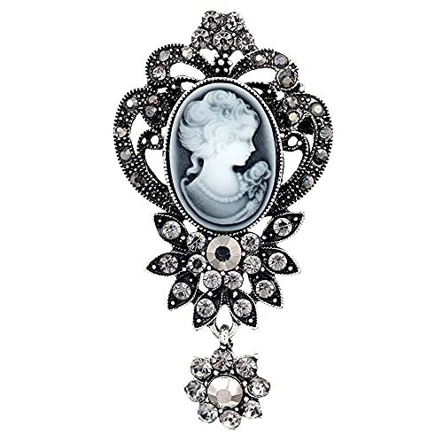 JJTZX Viktorianische schwarze Samt-Spitzen-Choker, Gothic-Kamee-Halskette, Geschenk für Sie, Zinklegierung, Harz, Samtband, Kein Edelstein JJTZX Viktorianische schwarze Samt-Spitzen-Choker, Gothic-Kamee-Halskette, Geschenk für Sie, Zinklegierung, Harz, Samtband, Kein Edelstein von JJTZX