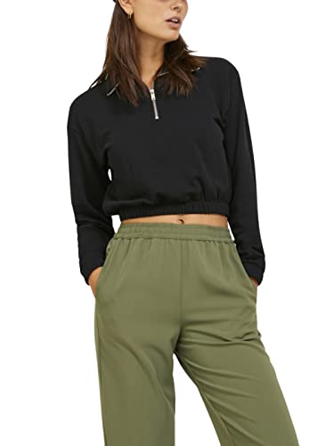 JJXX Damen Jjxx Jxalfa Reg Every Short Half Zip, Schwarz, M von JJXX