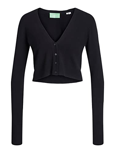 JJXX Damen Jjxx Jxisabel Ls Soft Cropped Cardigan Knit, Schwarz, M von JJXX