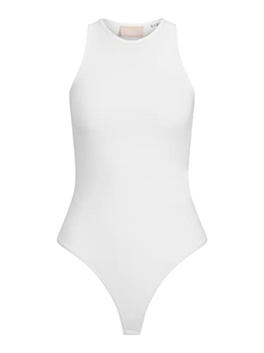 JJXX Damen Jjxx Jxivy Tight Sl Oneck Dream Body, Bright White, L von JJXX