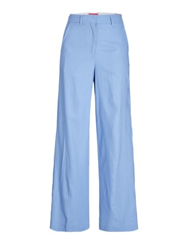 JACK & JONES Damen Jxmary Rlx Linen Hw Pant Pnt Leinenhose, Silver Lake Blue, XS von JJXX