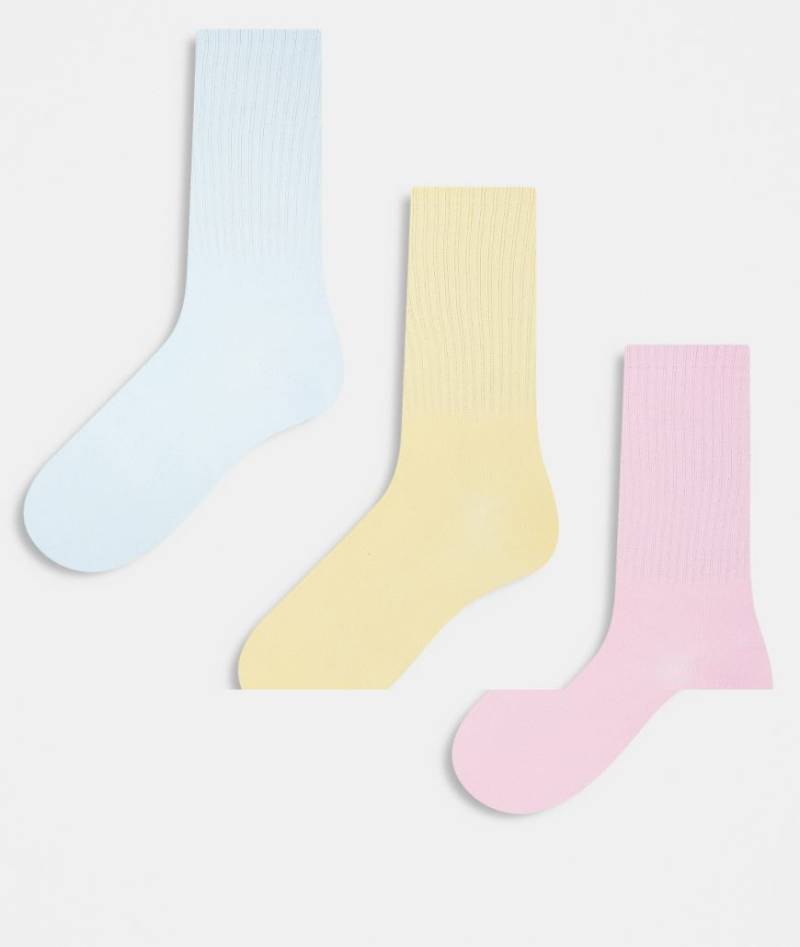 JJXX - 3er-Pack Knöchelsocken in Pastellfarben-Gelb von JJXX