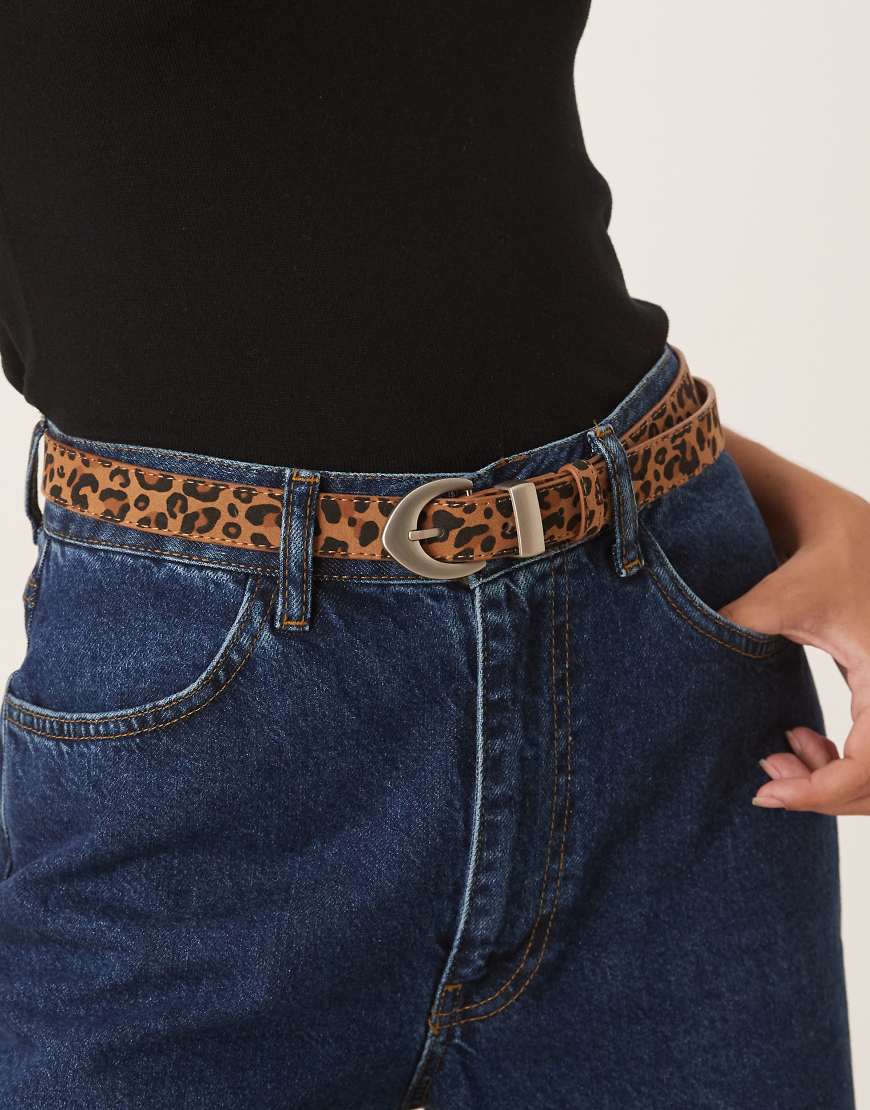 JJXX - Bunter Gürtel mit Leopardenmuster von JJXX